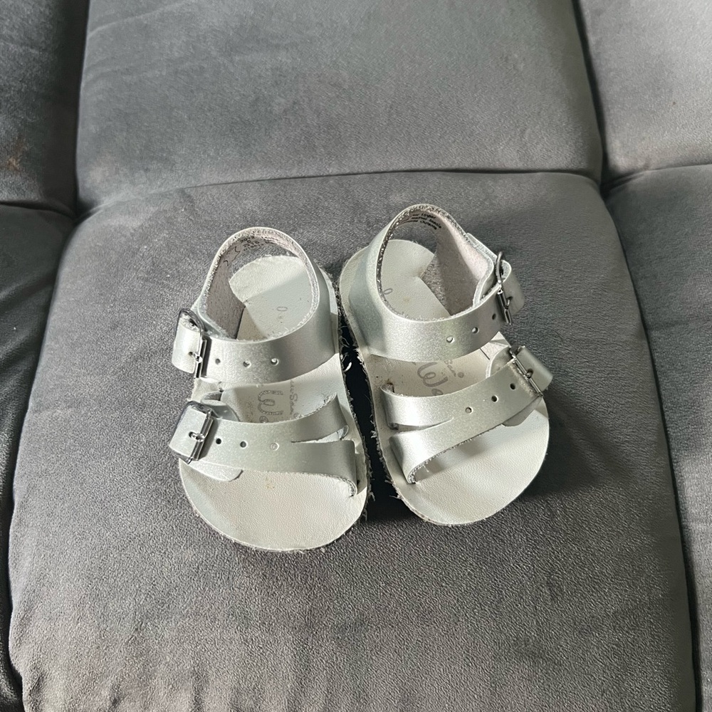 Chic Silver Baby Walker Sandals